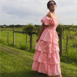 LoveShackFancy x Target Simone Prairie Tier Dress Maxi Size S